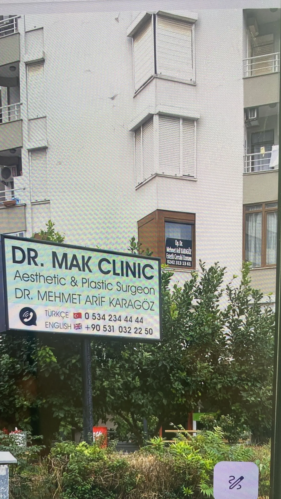 Op. Dr. Mehmet Arif Karagöz Muayenehanesi